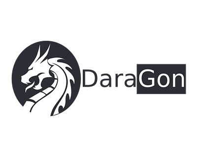 Logo Design black logo branding circle logo daragon logo design dragon logo graphic design illustration logo vector