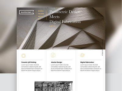 ARCHITCHEN website identity logo ui ux visual design web design