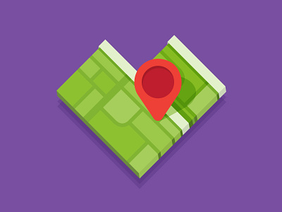 Lovely Map icon location map pin