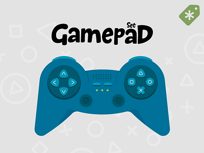 Gamepad Set for Sale console cybersport game gamepad gamer illustration videogame