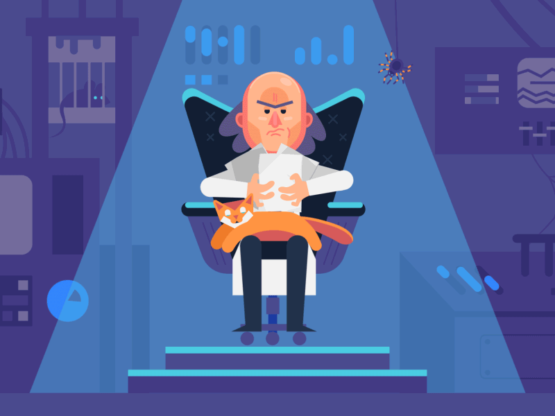 Evil Plans shelter genius cat gif plans professor madness animation evil