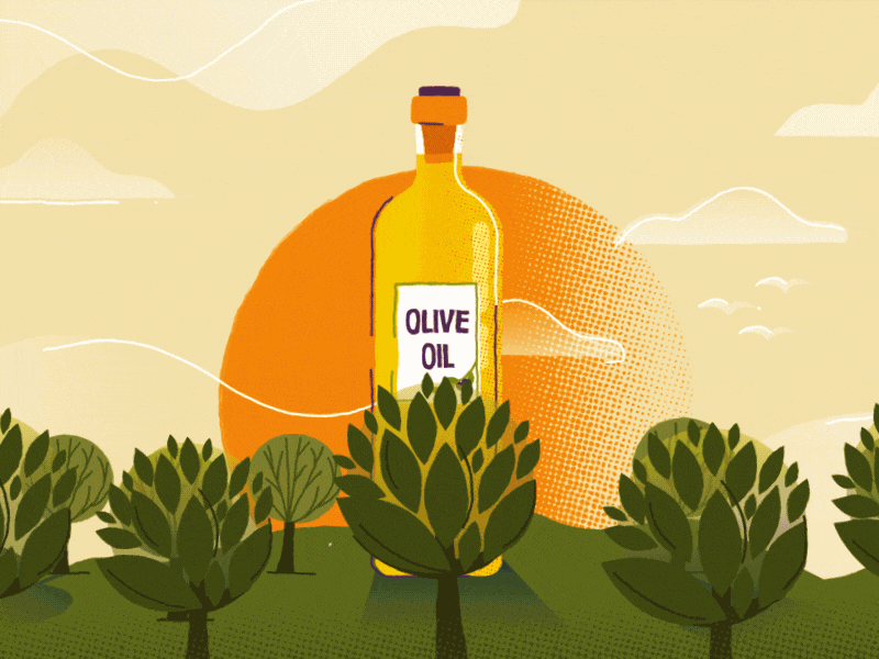 Olive Farm animation day farm gif night oil olive summer sun