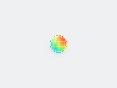Silicon Wafer design graphic design icon illustration logo rainbow silicon silicon wafer wafer