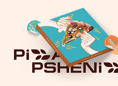 Pizza branding graphic design illustration packaging pizza