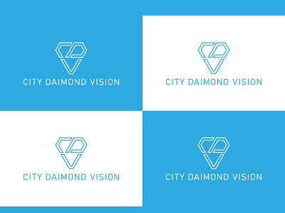 Logo "CITY DAIMOND VISION" graphic design logo logo design