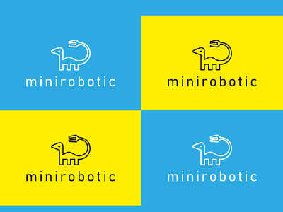 Logo "minirobotic" adobe illustrator graphic design logo