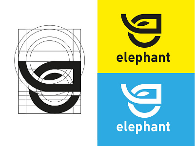 Logo design - elephant business logo creative logo custom logo flat logo logo logo and branding logo design minimalist logo modern logo