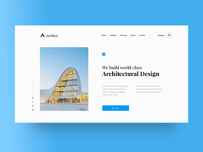 Architectural Studio Website Header