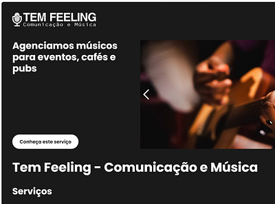 Site para Tem Feeling branding design digital logo site ui ux