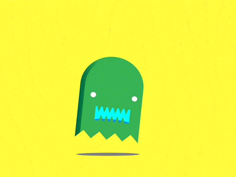 Ghost Friend : Animated after effects animation character ghost gif illustration texture