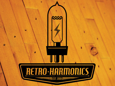 Retro Harmonics black electronics grain guitar lightning lost type parts power retro tube tube amp type typography vintage wood