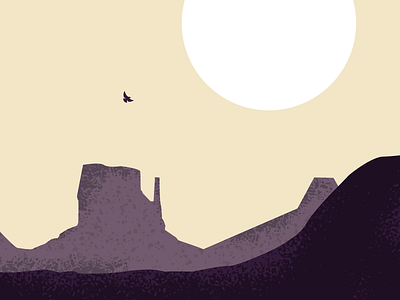 Hawk friend desert drawing illustration landscape oudoors simple texture vector