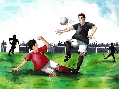 Footballgame design illustration