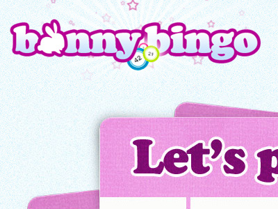 Bunnybingo Home1 bingo blue gaming pink