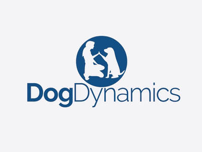 Dog Dynamics logo blue branding logo