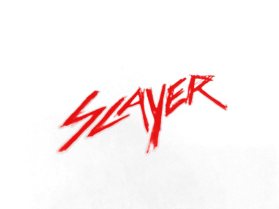 SLAYER metal red sketch slayer