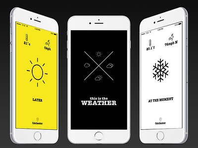 this is the WEATHER app design app ios mobile weather