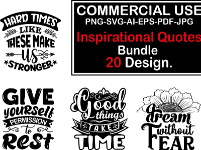 Inspirational Quotes Bundle, T shirt design. animation branding christmas t shirt christmas typography illustration motivational quotes trendy