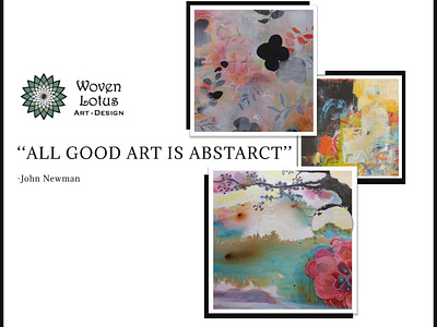 ‘‘ All good art is abstract’