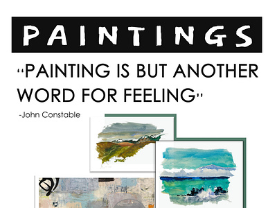 ‘‘ Painting is but another word for feeling’’