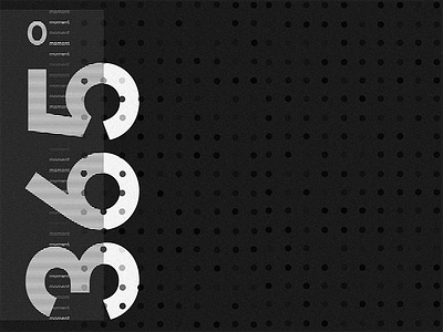 Calendar inspired by Dieter Rams. 0 365 black calendar dieter rams dieter rams dots font fonts grey moments white