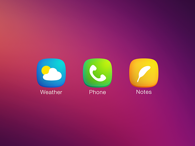 Plain iOS7 Icons icons iphone notes phone plain weather