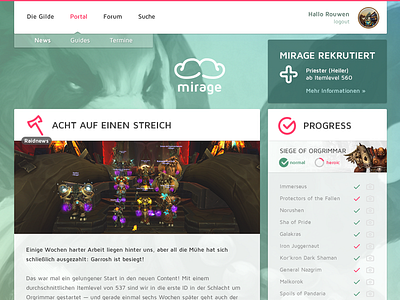 Mirage Website
