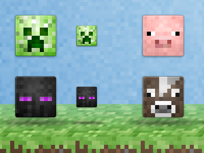 Minecrafticons character icons minecraft