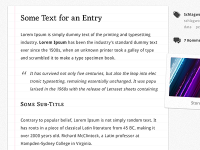 Redesigned Journal arcance blog clean mockup portfolio web design