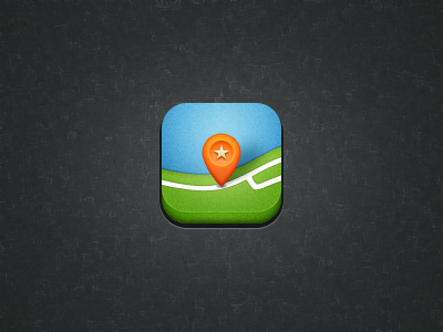 Maps Icon icon iphone maps mark