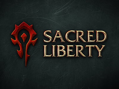 Sacred Liberty icon identity logo