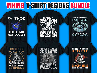 Viking T-Shirt Designs Bundle design graphic design illustration merch by amazon print on demand t shirt design free t shirt maker typography typography shirt vector vector graphic viking png viking shirt viking svg viking t shirt viking t shirt design viking tshirt viking vector vikingshirt vintage svg