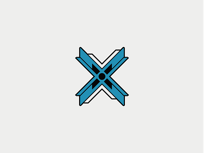Abstract "X" Logo Concept branding design graphic design illustration logo vector