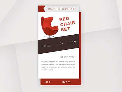 Furniture app UI 100days app chair clean commerce design furniture minimal mobile store ui ui practice