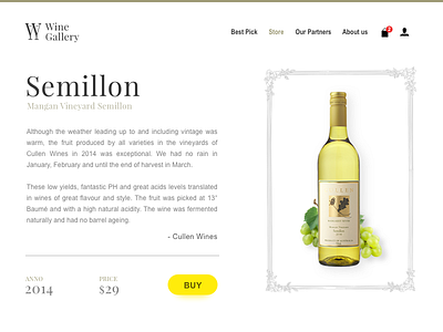 Wine Gallery - part 1/2 - Website