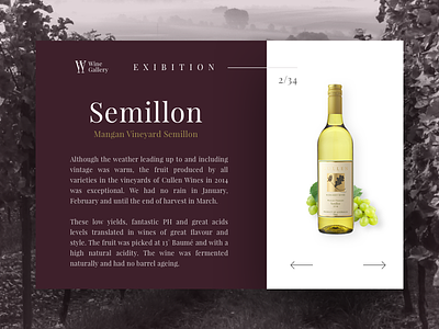 Wine Gallery - part 2/2 - Exibition design ecommerce gallery minimal shop typography ui website white wine