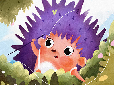 HOW THE HEDGEHOG FOUND HIS FRIENDS. Book illustration.