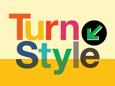 Turnstyle Logo design helvetica logo logo design