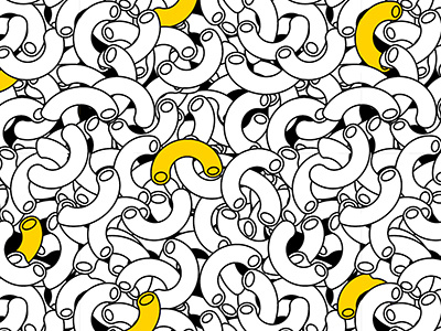 Mac N Cheese Back Ground back ground black and white illustration repeating pattern