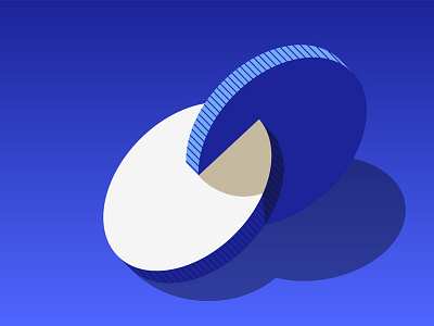 Partnership coinsquare geometric gradient illustration minimal shadow shapes website