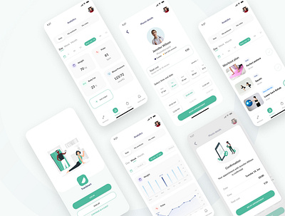 Physio app app design illustration ui ux