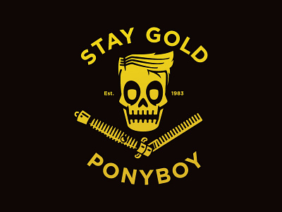 Stay Gold Ponyboy ponyboy skull vector