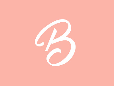 B lettering vector