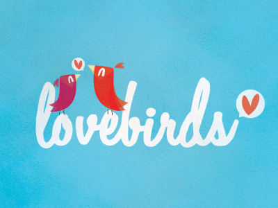 Lovebirds logo bird logo love vector