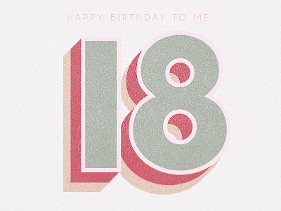 Happy Birthday to me birthday grain typography vector