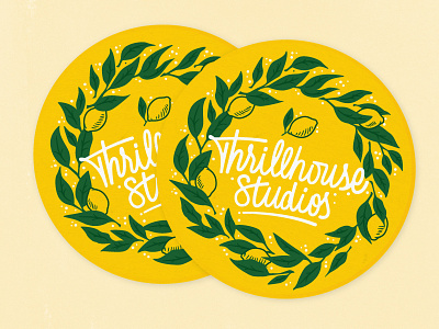 Thrillhouse Coasters design lettering vector