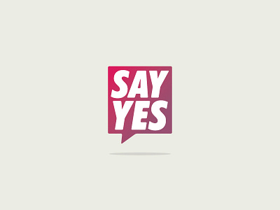 Say Yes logo branding design logo say yes