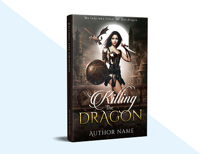 Killing the Dragon 3d book cover design ebook graphic design illustration