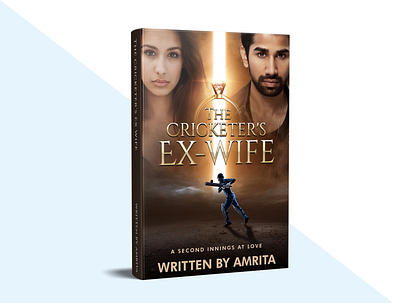 The Cricketer's ex-wife 3d artwork book cover books covers design ebook ebook cover graphic design graphics illustration paperback