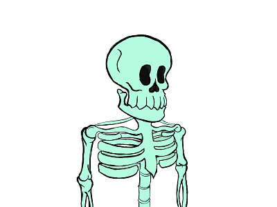 Skeleton Illustration #1 animation branding design graphic design nft vector